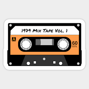 1979 Mix Tape Vol. 1 - Retro/Vintage Cassette Tape Sticker